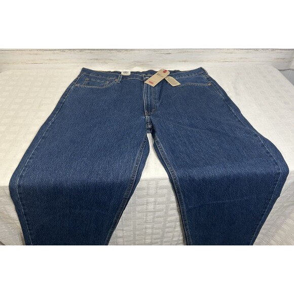 Levi's Other - NEW NWT! Levi's 550 Relaxed Men's 44 X 30 Tapered Cotton Denim Jeans Dark Blue